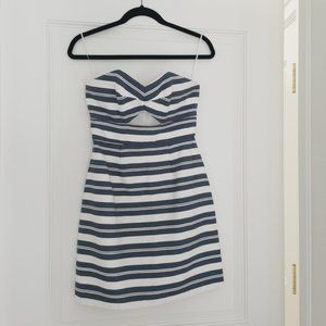 Hutch Navy & White Stripped Dress